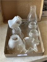 Lot of Glass Lamp Shades