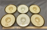 Vintage HI-SNACK Luncheon Plates Pasadena Ca