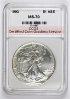 1993 AMERICAN SILVER EAGLE