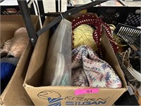 BOX OF YARN / CRAFT ITEMS