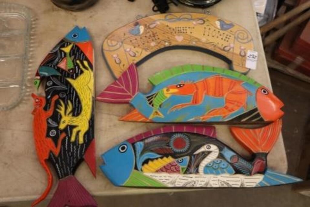 WOODEN FISH LOT