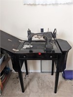 Antique White Rotary Sewing Machine in Martha