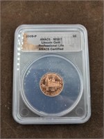 2009 Lincoln Cent Professional Life ANACS MS67