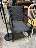 PAIR OF STACK PATIO CHAIRS