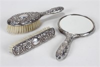 English Sterling Silver Vanity Set,