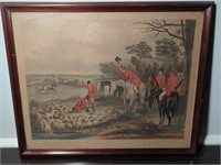 Antique Hand Painted Etching By F.C. Turner