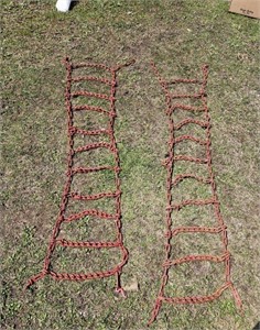 Tractor tire chains, 65" overall X 12"W