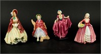 Lot of 4 Royal Doulton Porcelain Figurines