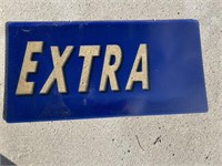 Extra plastic sign
