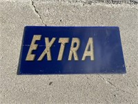 Extra plastic sign