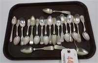 (20) Sterling silver and coin silver spoons