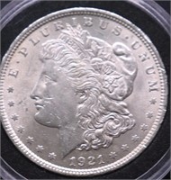 1921 MORGAN DOLLAR AU