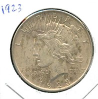 1923 Peace Silver Dollar