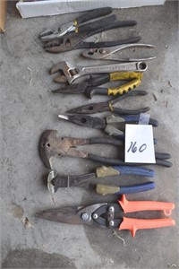 Pliers, tin snips, wire cutters