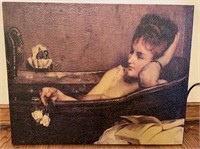 The Bath Print On Canvas By Alfred Stevens