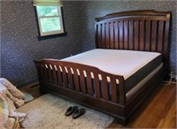 King size sleigh bed style, Casper mattress some