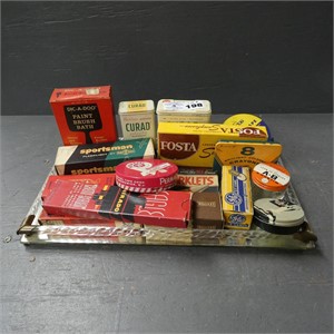 Nice Assorted Lot of Advertising Tins & Boxes