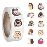 500pcs Hedgehog Stickers Roll