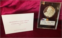 1974 Madonna and Child Sterling Silver Proof