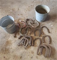 Two Buckets of Horseshoes