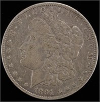 1891-O MORGAN DOLLAR VF/XF