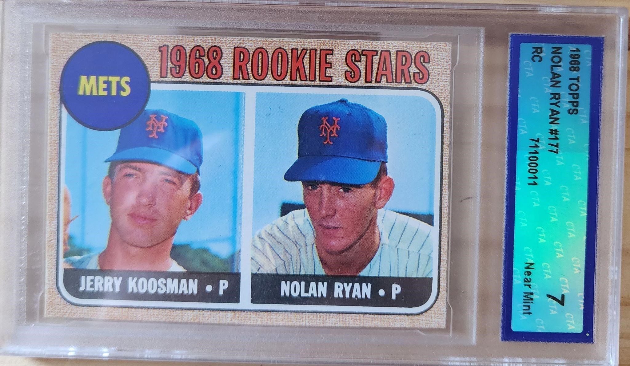 1968 Topps Nolan Ryan RC Graded 7