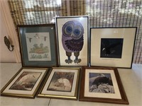 Lot of Bird Art Prints