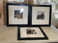 Lot of 3 Framed Photographs