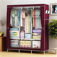 N5375 Two Size Portable Closet Organizer Red