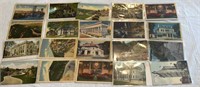 vintage new and use New York postcards
