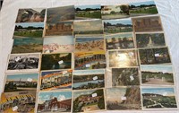 Antique architectural Pennsylvanian postcards