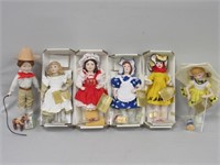 6 FRANKLIN MINT HEIRLOOM ADVERTISING DOLLS: