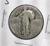 1926-S  Standing Liberty 25 Cent Coin