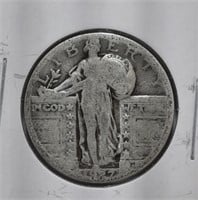 1927 Standing Liberty 25 Cent Coin