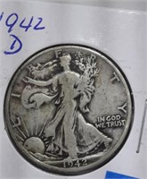 1942-D  Walking Liberty Half