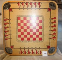 CARROM WOODEN REVERSIBLE GAME BOARD 28.5" X 28.5"