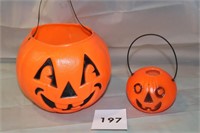 2 PUMPKIN BLOW MOLDS