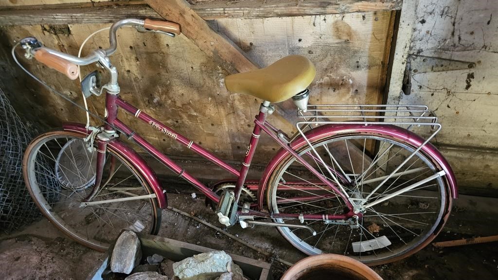 Vintage Red Bicycle