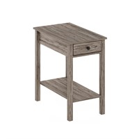 E8643  Furinno Montale Side Table, Rustic Oak.