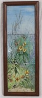 MINTON TILE PICTURE, 3 TILES, ARTIST SIGNED,