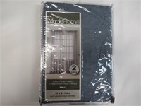 WholeHome Blue 2 Rod Pocket Panels 52"X84"