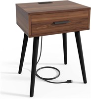 Modern One Drawer Nightstand Side Table