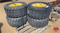 4 Unused Titan 340/55-16 Tires on 6 Bolt Rims