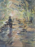 McKay, watercolour, 11 x 8 1/2", Fly Fishing