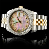 36MM Rolex DateJust 116233 Diamond Watch 18k YG/SS