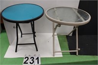 Pair of Folding Patio Tables
