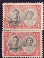 Canada 3c King George VI Queen Elizabeth (2)