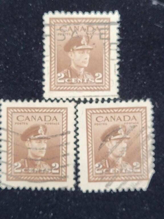 Canada 250King George VI WWII 2c (3)