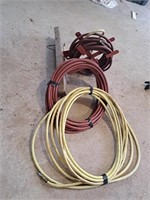 3 sections of air hose and reel