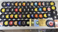 90pc 45rpm Vinyl Records w/ Beatles & Classic Rock